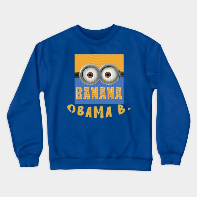 MINIONS USA OBAMA Crewneck Sweatshirt by LuckYA